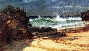 Albert Bierstadt Beach at Nassau oil painting